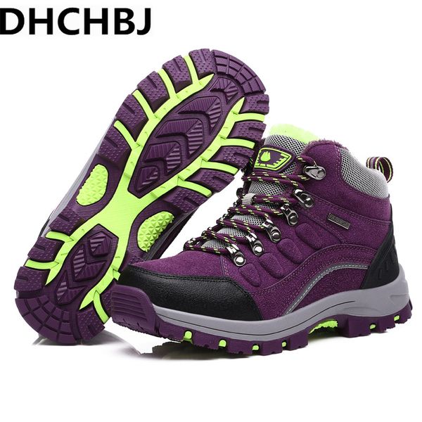 

new 2020 sneakers women hiking shoes outdoor trekking boots climbing shoes sports rubber sole winter waterproof nubuck