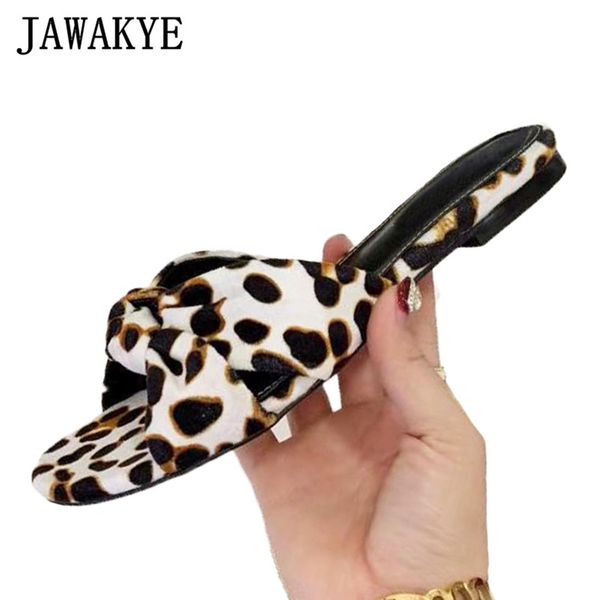 

jawakye leopard flat slippers for women bowknot open toe beach shoes comfort real leather mules casual summer slides flipflops, Black