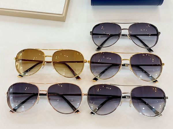 

popular new style full rim pilot sunglasses sch47 delicate fashion glasses designer metal sun glasses driving glasses, White;black