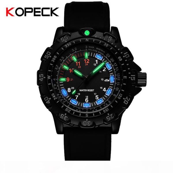 

копейка спорт luminous часы сплава упорная multiple time zone кварцевый наручные часы компас водостойкой часы 8015g, Slivery;brown