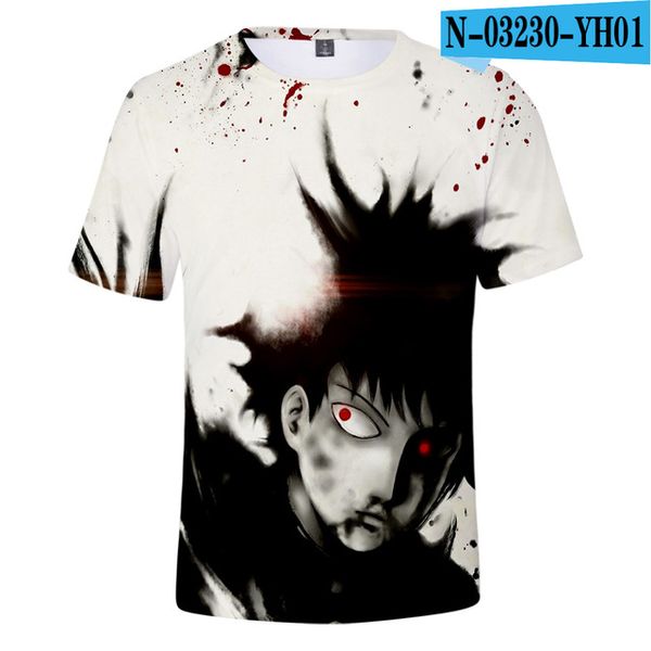 

mob psycho 100 anime mobu saiko hyaku 3d cartoon 3d print shirts anime oversized hentai men clothing