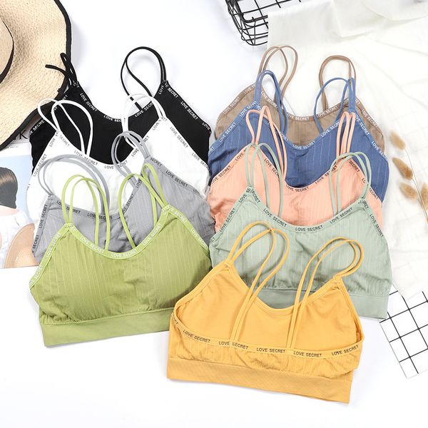 

gym clothing sports bra women yoga breathable anti-sweat athletic bras running fitness workout shockproof padded sport, White;black
