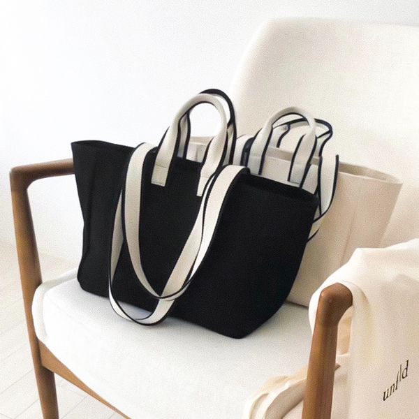 

2020 summer fashion tote bag soft canvas lady shoulder bags large capicity eco friendly casual shopping handbag for travel