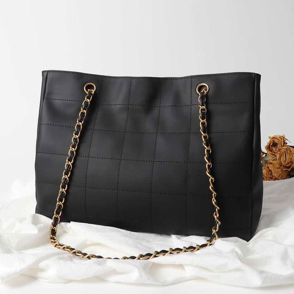 

large black fashion genuine real leather new arrival woman handbag purses hand bags tote shopping bag