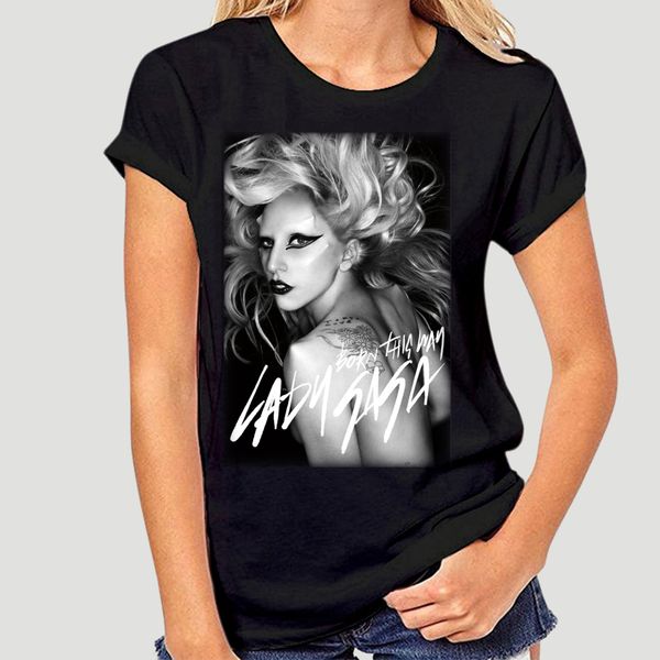

lady gaga t-shirt born this way s-2xl print t shirt summer style 3683a