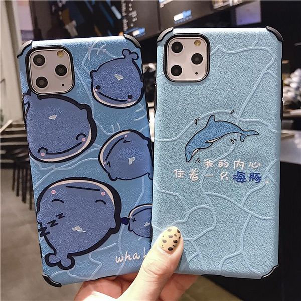 

cgjxswhale dolphin in the sea customer phone case for iphone 8 7 6 6s plus 5 5s se xr x xs max coque shell