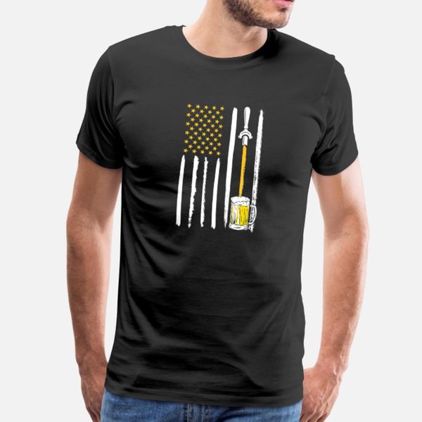

craft beer american flag usa 4th july t shirt men create short sleeve size s-3xl letters anti-wrinkle funny casual summer formal shirt