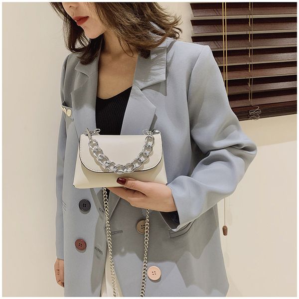 

mini small bag 2020 new korean fashion chain cross-body bag web celebrity versatile simple one-shoulder women's small square bag