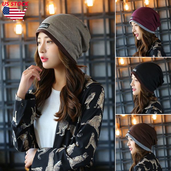 

women ladies beanie casual wool 2020 brand new autumn winter solid knitted women's hat female caps, Blue;gray
