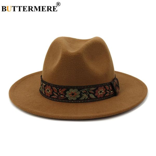 

buttermere women men wool fedora hat lady winter autumn wide brim jazz panama sombrero cap woolen vintage trilby hat, Blue;gray