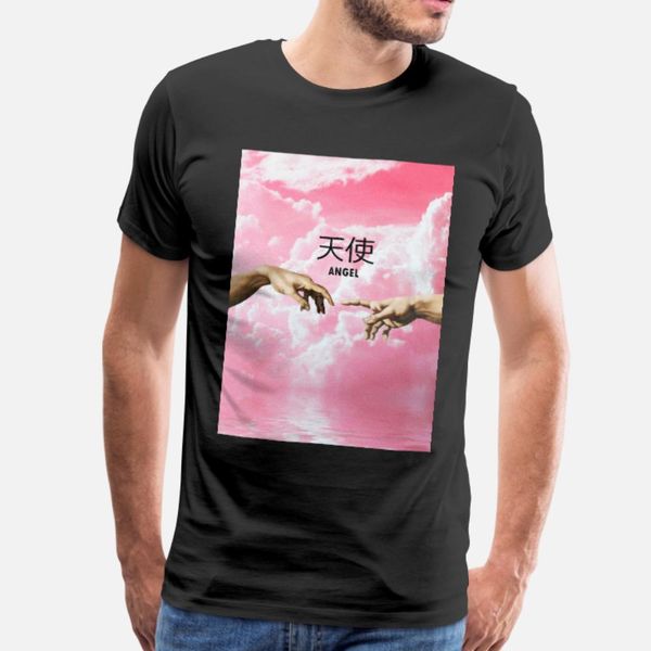 

summer 2019 women fashion harajuku grunge angel t shirt men design 100% cotton round neck clothes anti-wrinkle funny spring natural
