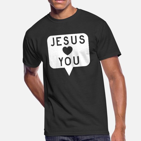 

jesus loves you christian t shirt men cute tee shirt s-xxxl male cute comfortable summer style novelty shirt