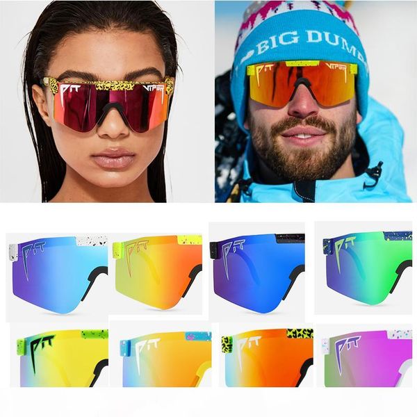 

2020 pink new oversized sunglasses polarized mirrored red lens tr90 frame uv400 protection men sport pit viper, White;black