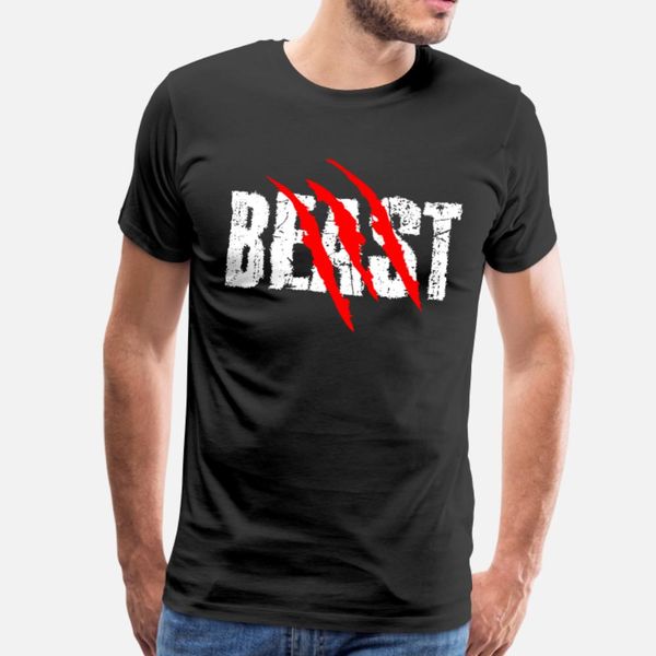 

muscle building gym beast t shirt men knitted cotton o neck original famous humor summer normal shirt