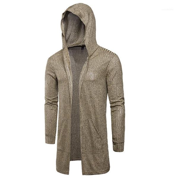 

mens designer sweater fashion long sleeve thin cardigan kniter casual solid color mens hooded knitwear, White;black