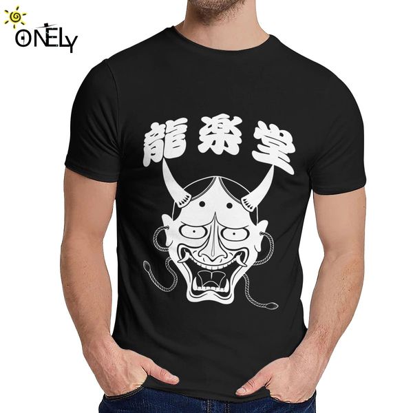 

япония hannya маска футболка вокруг шеи harajuku человек хлопок большой размер майка