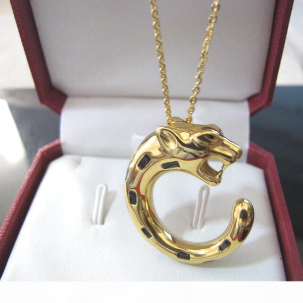 

classic europe and american fashion leopard pendants copper necklaces designer 18k gold plated party jewelry for women or men, Silver