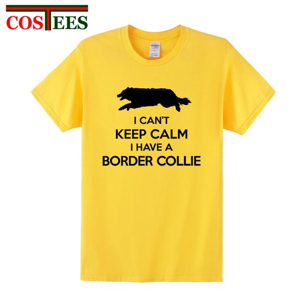 

funny can't keep calm border collie t-shirt plus size xxxl tee shirt homme summer short sleeve men t shirts male tshirt camiseta