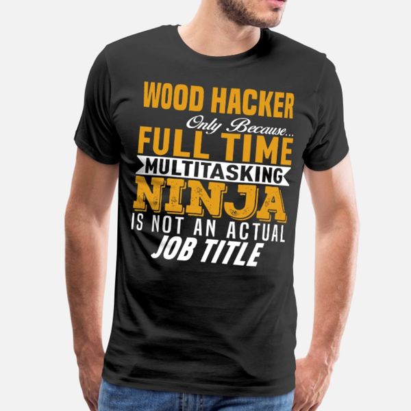 

wood hacker t shirt men print 100% cotton s-xxxl male famous casual summer style cool shirt