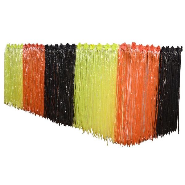 

table skirt 276x75cm hawaiian party plastic desk for luau decoration (type b)
