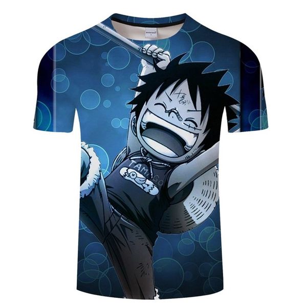 

hipster anime one piece monkey d luffy print men summer asian 3d print shirts harajuku oversized funny men clothing