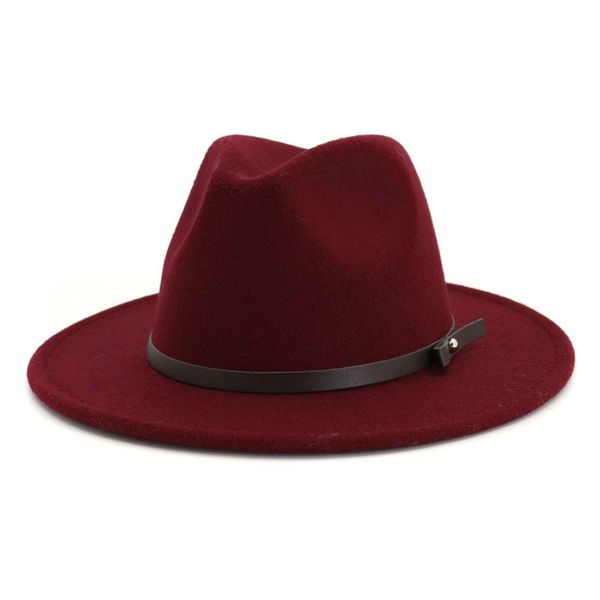 

h7567 ladies fedoras hat autumn winter british retro fashionable woolen felt jazz cap women men simple party outdoor caps, Blue;gray