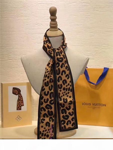 

women ladies headband silk scarf fashion scarf hair bags handle decoration tie multifunction hand ribbon scarf, Blue;gray