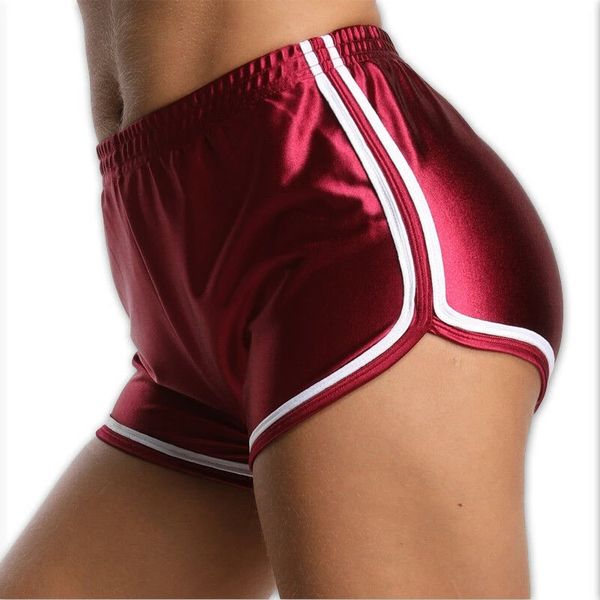 

2020 summer yoga shorts high waist women fitness clothing new women shorts solid gym clothes breathable seamless running legging, White;red