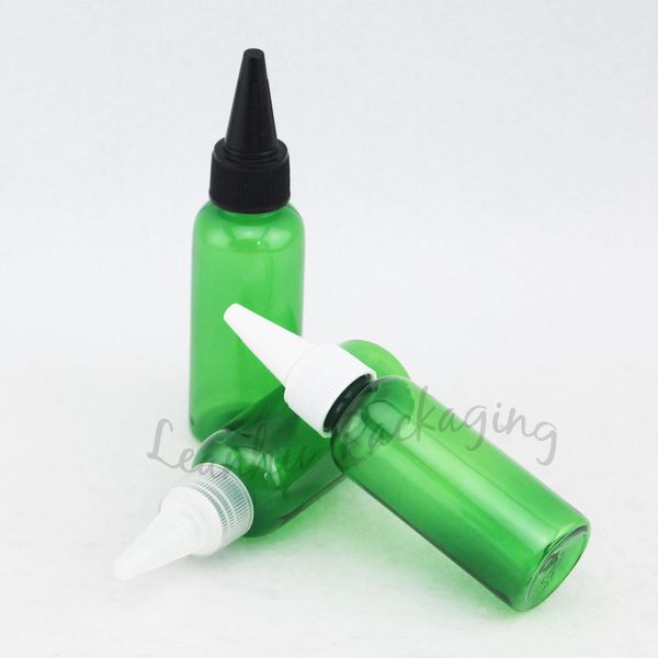50 CC grüne PET-Shampoo-Verpackungsflasche, Lotion-Creme-Flasche, Wasserflasche, 50 ml leerer Mini-Kosmetikbehälter