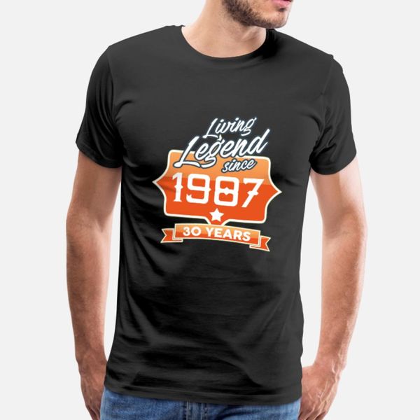 

legend birthday 1987 t shirt men character tee shirt plus size 3xl cool graphic new style spring autumn vintage shirt, White;black