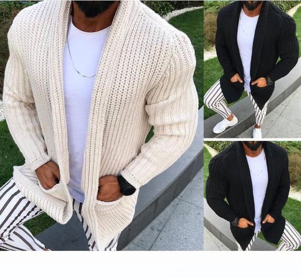 

mens cardigan autumn and winter slim long-sleeved cardigan slim long sleeve male sweaters asian size s-3xl, White;black