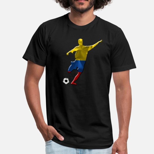 

colombia t shirt men designs 100% cotton o neck normal graphic funny casual spring novelty shirt, White;black