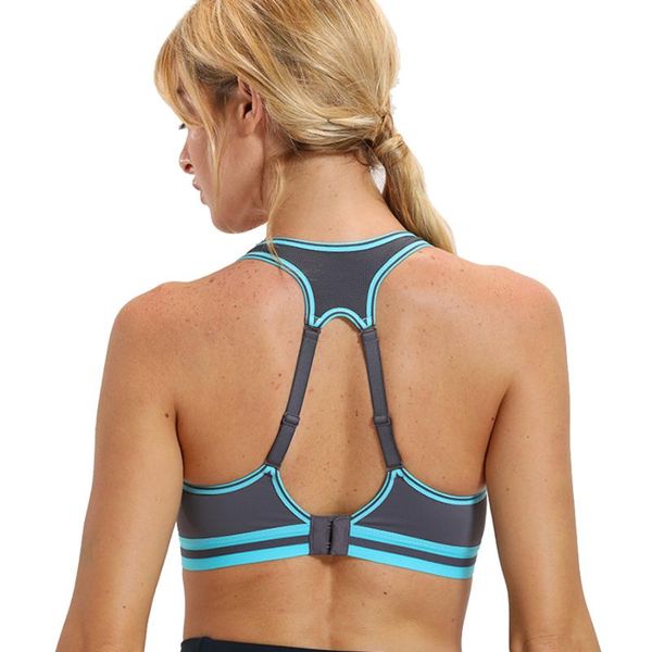 

women's high impact racerback wire workout sports bra, White;black