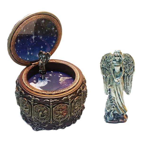 

gifts music box retro style valentine's day round 12 home decor