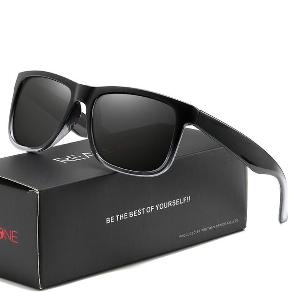 

new design ultralight polarized sunglasses men women colorful driving square style sun glasses male goggle uv400 gafas de sol, White;black