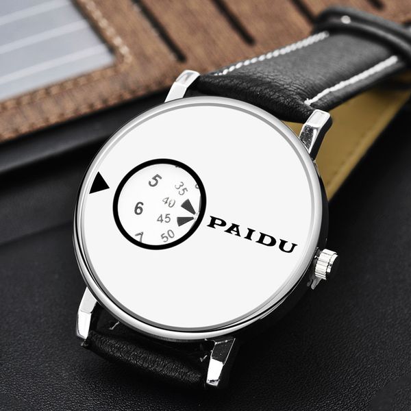 

paidu fashion watch men watch fashion turntable women watches lovers' clock saat reloj hombre relogio, Slivery;brown