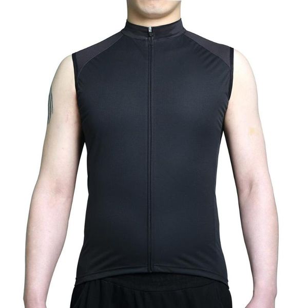 

men's cycling windproof jacket sleeveless bicycle riding clothing, Black;red