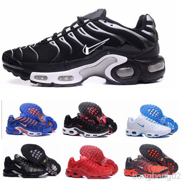 

2020 new color plus tn olive run metallic mens shoes running trainers women sneakers slipper sandals bb02, Black
