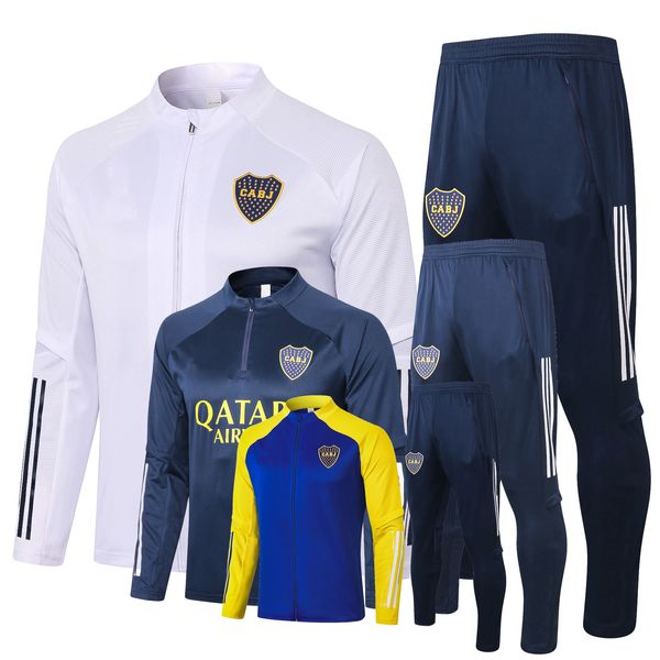 

survetement tracksuits 2020 2021 boca juniors soccer sets tracksuit hoodies football jacket set s-2xl, Black