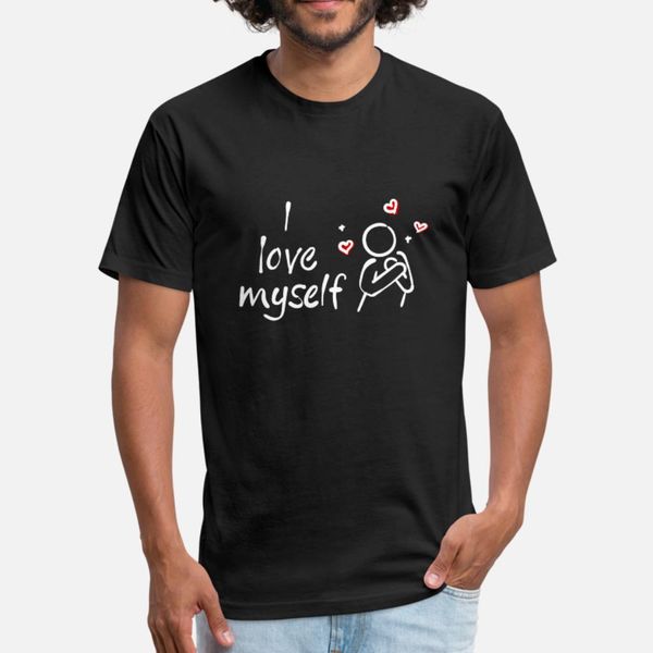 

i love to love myself t shirt men personalized 100% cotton round collar gents sunlight breathable spring original shirt