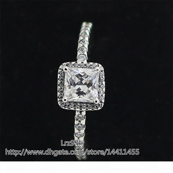 

100% 925 sterling silver timeless elegance ring with clear cz european designer style jewelry charm, Golden;silver