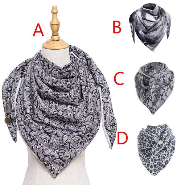 

foulard femme 2020 fashion women soild dot printing button winter soft wrap casual warm scarves shawls bib female #t1g, Blue;gray