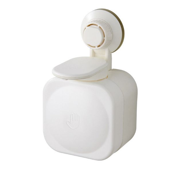 

hanging wall mounted practical bathroom soap dispenser suction cup no drilling