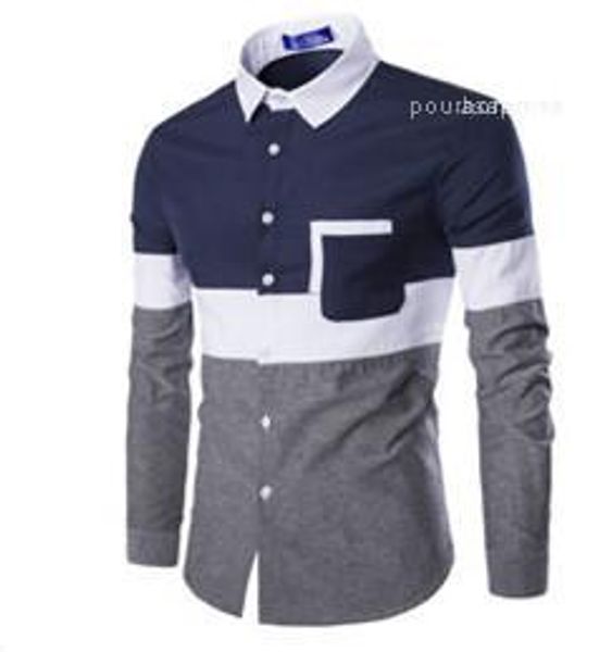 

fit casual shirt designer single breasted male t shirts mens fashion long sleeve shirts slim, White;black