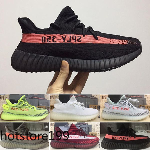 

2019 new v2 static semi frozen yellow cream white butter beluga 2.0 kanye west sports sneakers mens running shoes huy9z, Black