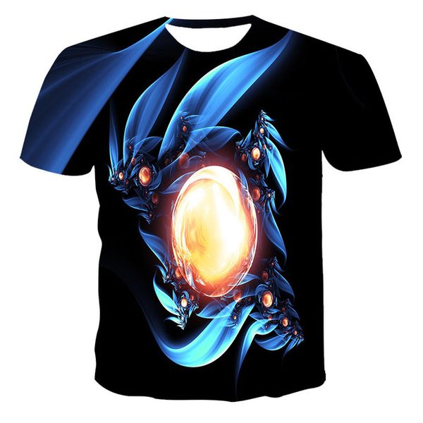 

summer anime new creativity skull print the 3d print shirts funny plus size kawaii men clothing