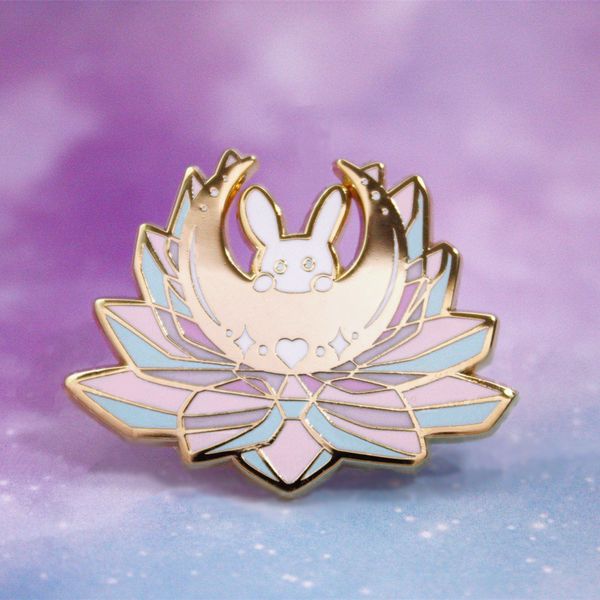 

sailor moon inspired plated enamel pin anime usagi tsukino princess serenity brooch kawaii crystal bunny badge unique gift, Gray