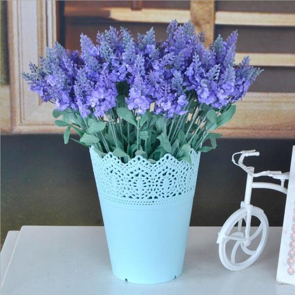 

10 heads artificial lavender rayon flower deskfake flower arrangement decoration wedding party decoration p props