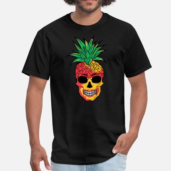 

pineapple skull funny fruit skeleton aloha hawaii t shirt men customized tee shirt crew neck pictures famous comical summer pattern shirt