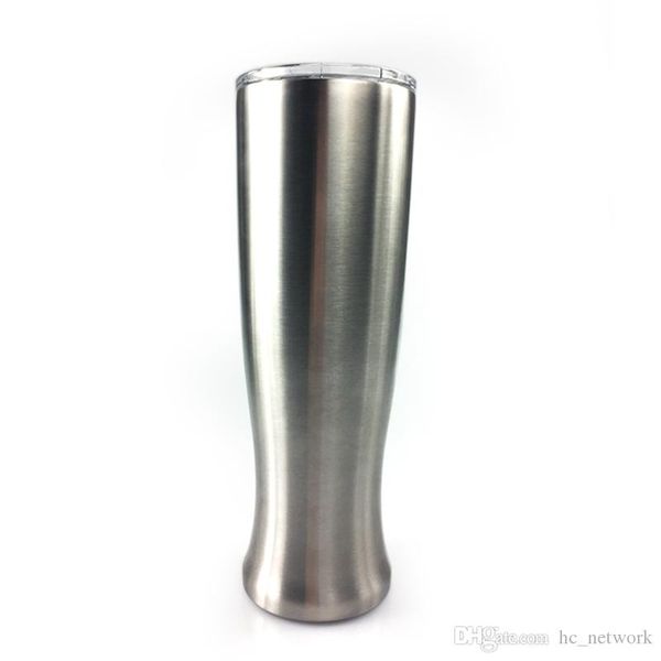 

fashion 30oz pilsner shaped mug double layer vase tumbler stainless steel beer glasses outdoor camping drinking coffee tea mug